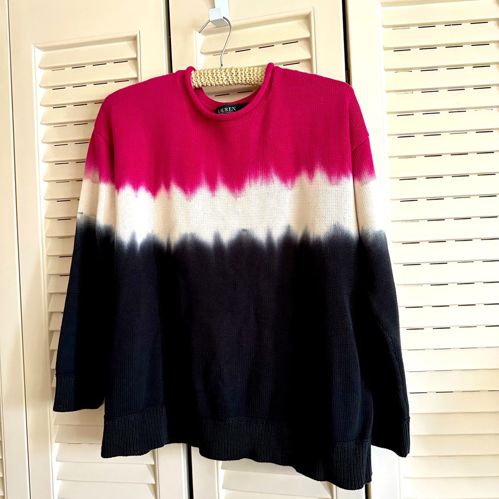 Lauren Ralph Lauren 100% Cotton Sweater. Size M